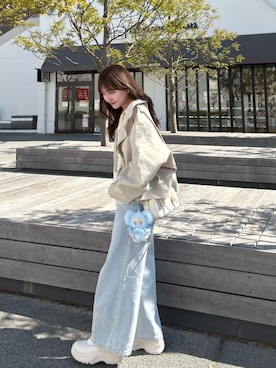 「mystic（ミスティック）のアイテム」を使った、miyu Ӧさん（レディース・149cm）の春コーディネート