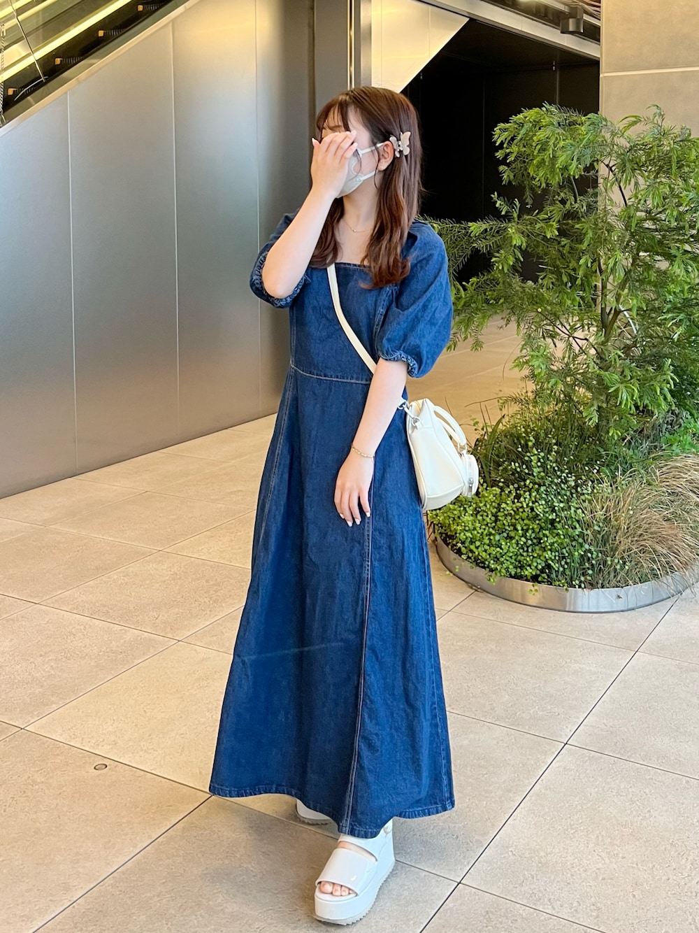 カジュアル デニム ワンピース 夏 おしゃれ コーディネート miyu Ӧ|ZARAのワンピース/ドレスを使ったコーディネート - WEAR