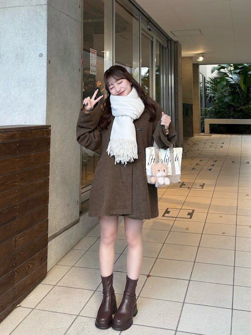 セール】【ベスト付き】ダッフルフレアコート（その他アウター