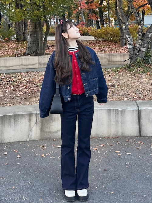 miyu Ӧ｜ZARAのデニムジャケットを使ったコーディネート - WEAR
