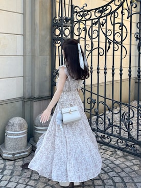 「SNIDEL（スナイデル）のタイスカーフ（その他ヘアアクセサリー）」を使った、miyu Ӧさん（レディース・149cm）の夏コーディネート