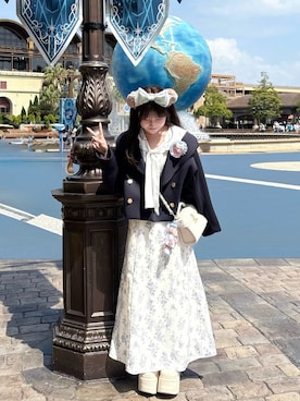 「アイテム（ジャケット/アウター）」を使った、miyu Ӧさん（レディース・149cm）の春コーディネート