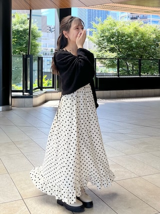 アルチビオ AICHIVIO ワンピース 40M爽やか水玉×清涼素材夏映えコーデ miyu Ӧ｜ZARAのワンピースを使ったコーディネート - WEAR