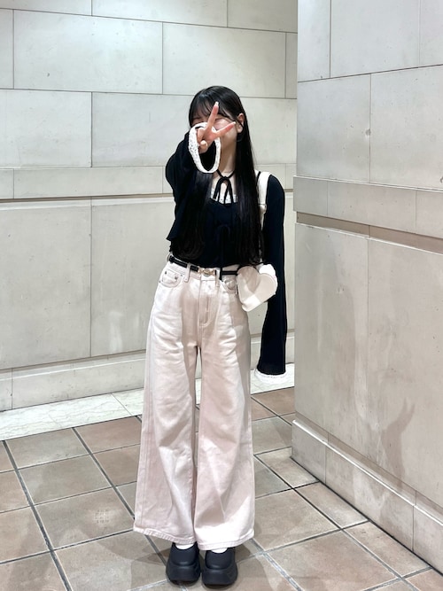 トップス Miyu Gauze Knit - Side Tie Waist Top - Petal Whisper – Clara Sunwoo