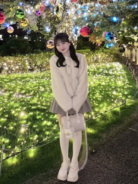 「アイテム（ノーカラージャケット）」を使った、miyu Ӧさん（レディース・149cm）の秋コーディネート