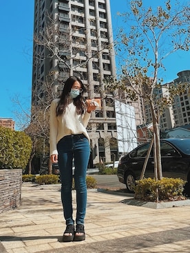 「nike」｜「アイテム（その他）」を使った、zoe158さん（レディース・158cm）の冬コーディネート
