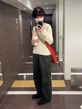 「GEORGE'S（ジョージズ）のアイテム（バッグ）」を使った、nmnm666さん（レディース・160cm）の秋コーディネート