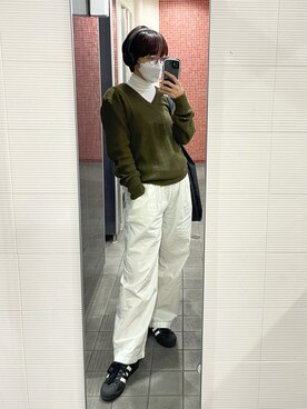 「アイテム（ヘッドフォン/イヤホン）」を使った、nmnm666さん（レディース・160cm）の秋コーディネート