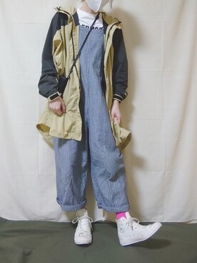 Samansa Mos2 サマンサ モスモス のオールインワン サロペットを使った人気ファッションコーディネート Wear