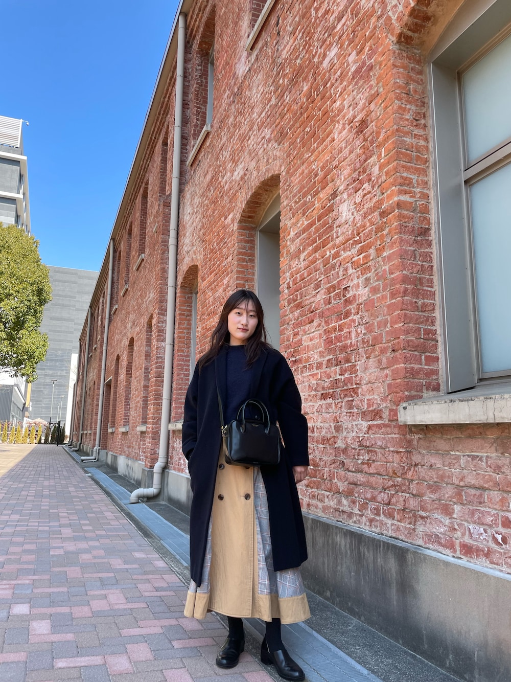 SLOBE IENA(スローブイエナ)の「Super100 ダブルモッサVネック SLOBE IENA(スローブイエナ)の「Super100 ダブルモッサVネック