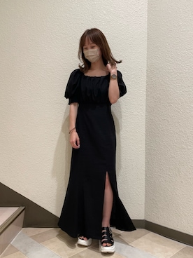 「one after another NICE CLAUP（ワンアフターアナザーナイスクラップ）のスニーカー底グルカサンダル（サンダル）」を使った、Ｓａｙａさん（レディース・152cm）の夏コーディネート