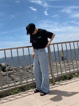 「FILA（フィラ）のアイテム（サンダル）」を使った、taiga🐯さん（メンズ・168cm）の夏コーディネート