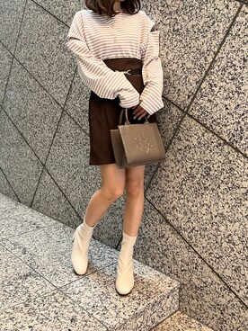 高松加奈さん（レディース・156cm）の秋コーディネート