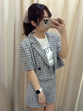 高松加奈さん(レディース・156cm)の夏コーディネート