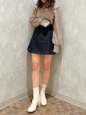 高松加奈さん(レディース・156cm)の秋コーディネート