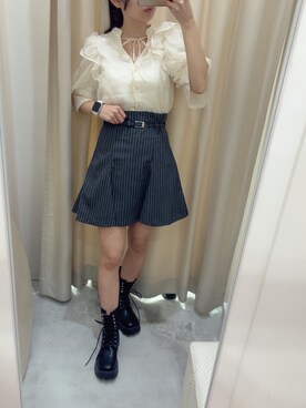高松加奈さん(レディース・156cm)の秋コーディネート