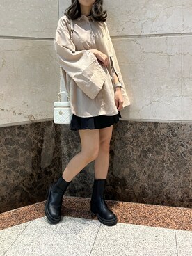 高松加奈さん(レディース・156cm)の秋コーディネート