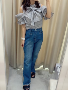 高松加奈さん（レディース・156cm）の夏コーディネート