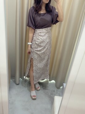 高松加奈さん（レディース・156cm）の春コーディネート