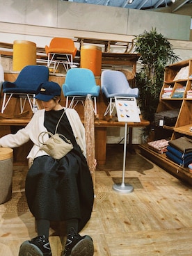 「IENA（イエナ）のアイテム（帽子）」を使った、ruuuuu92さん（レディース・162cm）の春コーディネート