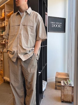 「OOFOS（ウーフォス）のアイテム」を使った、ryohnoさん（メンズ・178cm）の夏コーディネート
