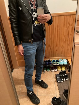 「STUDIOUS（ステュディオス）のアイテム（その他アウター）」を使った、rockers7さん（メンズ・171cm）の秋コーディネート