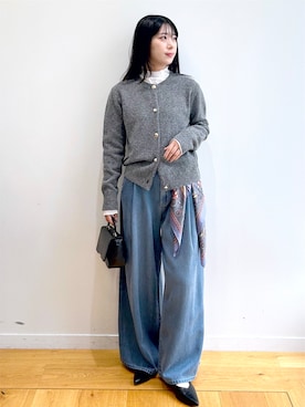 「OPAQUE.CLIP（オペークドットクリップ）のアイテム（Tシャツ/カットソー）」を使った、rina9678さん（レディース・158cm）の夏コーディネート
