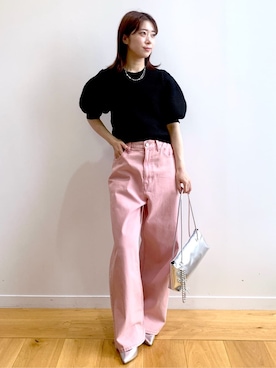 「アイテム（チャーム）」を使った、rina9678さん（レディース・158cm）の春コーディネート