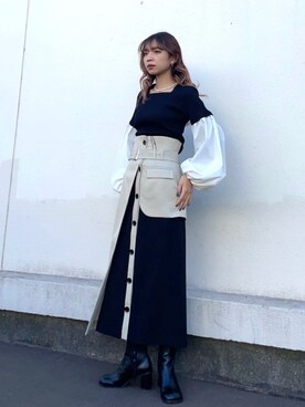 恵利香さん（レディース・156cm）の冬コーディネート