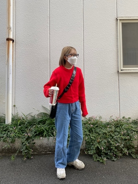 「merongshop（メロンショップ）のアイテム」を使った、ちひろさん（レディース・149cm）の秋コーディネート