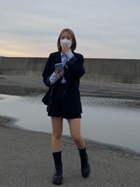 「merongshop（メロンショップ）のアイテム」を使った、ちひろさん（レディース・149cm）の秋コーディネート