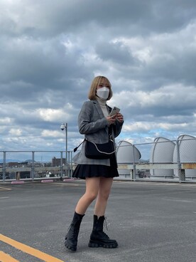 「merongshop（メロンショップ）のアイテム」を使った、ちひろさん（レディース・149cm）の冬コーディネート