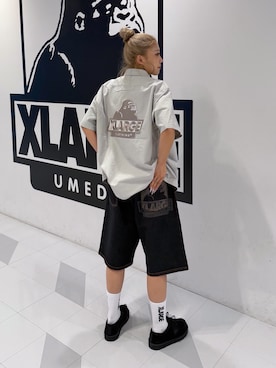 「XLARGE（エクストララージ）のアイテム（トップス）」を使った、MEIさん（レディース・173cm）の春コーディネート