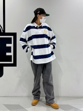 「エクストララージ」｜「アイテム（ブーツ）」を使った、MEIさん（レディース・173cm）の冬コーディネート
