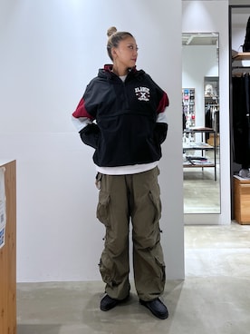 「アイテム（ブルゾン）」を使った、MEIさん（レディース・173cm）の夏コーディネート