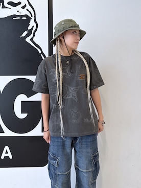「XLARGE（エクストララージ）のアイテム」を使った、MEIさん（レディース・173cm）の夏コーディネート