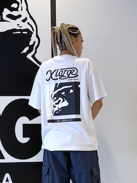 「XLARGE（エクストララージ）のアイテム」を使った、MEIさん（レディース・173cm）の夏コーディネート