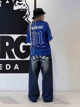 「XLARGE（エクストララージ）のアイテム」を使った、MEIさん（レディース・173cm）の夏コーディネート