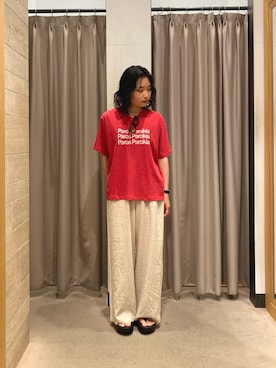 「URBAN RESEARCH（アーバンリサーチ）のdecor『デコール』　EYEWEAR BOSTON SUN（メガネ、ブラウン系）」を使った、tanakaさん（レディース・156cm）の夏コーディネート
