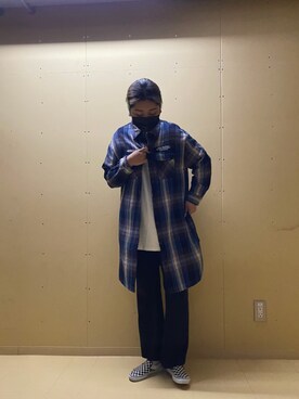 「秋トレンド2021」｜「アイテム（シャツワンピース）」を使った、ayanaさん（レディース・169cm）の秋コーディネート