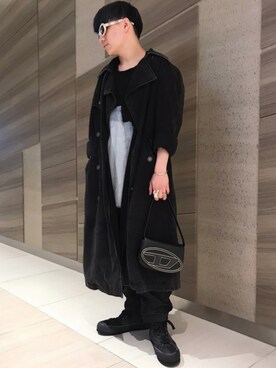 DIESEL(ディーゼル)の「メンズ トレンチコート デニム(デニム ...