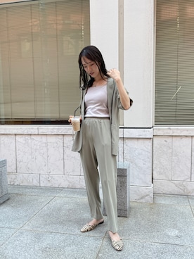 「CAPRICIEUX LE'MAGE（カプリシューレマージュ）のアイテム（キャミソール）」を使った、shino hayasakiさん（レディース・165cm）の夏コーディネート