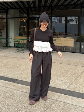 shino hayasakiさん（骨格ナチュラル・レディース・165cm）の冬コーディネート