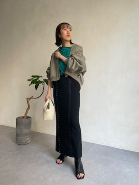 「スタジャン」｜shino hayasakiさん（レディース・165cm）の冬コーディネート