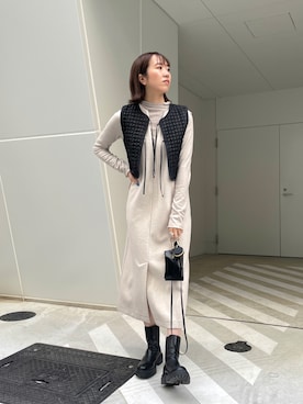 「マイベストコーデ2021」｜shino hayasakiさん（レディース・165cm）の冬コーディネート