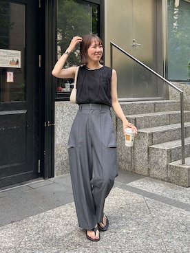 「ビーチサンダル」｜shino hayasakiさん（レディース・165cm・20代）の夏コーディネート