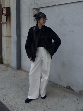 「アイテム（その他アウター）」を使った、shino hayasakiさん（レディース・165cm）の秋コーディネート