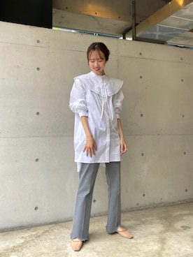 「つけ襟」｜shino hayasakiさん（レディース・165cm）の秋コーディネート