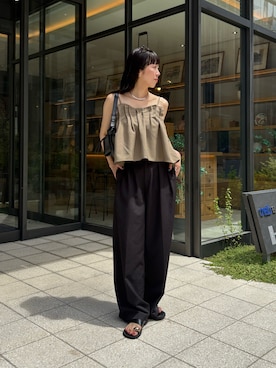 「キャミソール」｜shino hayasakiさん（レディース・165cm）の夏コーディネート