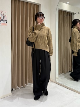 「アイテム（ローファー）」を使った、shino hayasakiさん（レディース・165cm）の秋コーディネート